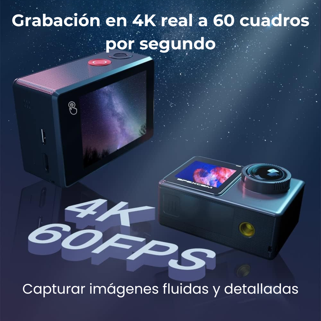 Cámara de Acción M80 Impermeable 4K/60fps