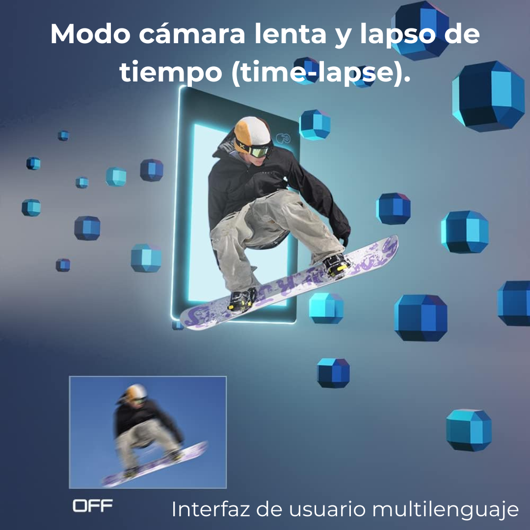 Cámara de Acción M80 Impermeable 4K/60fps