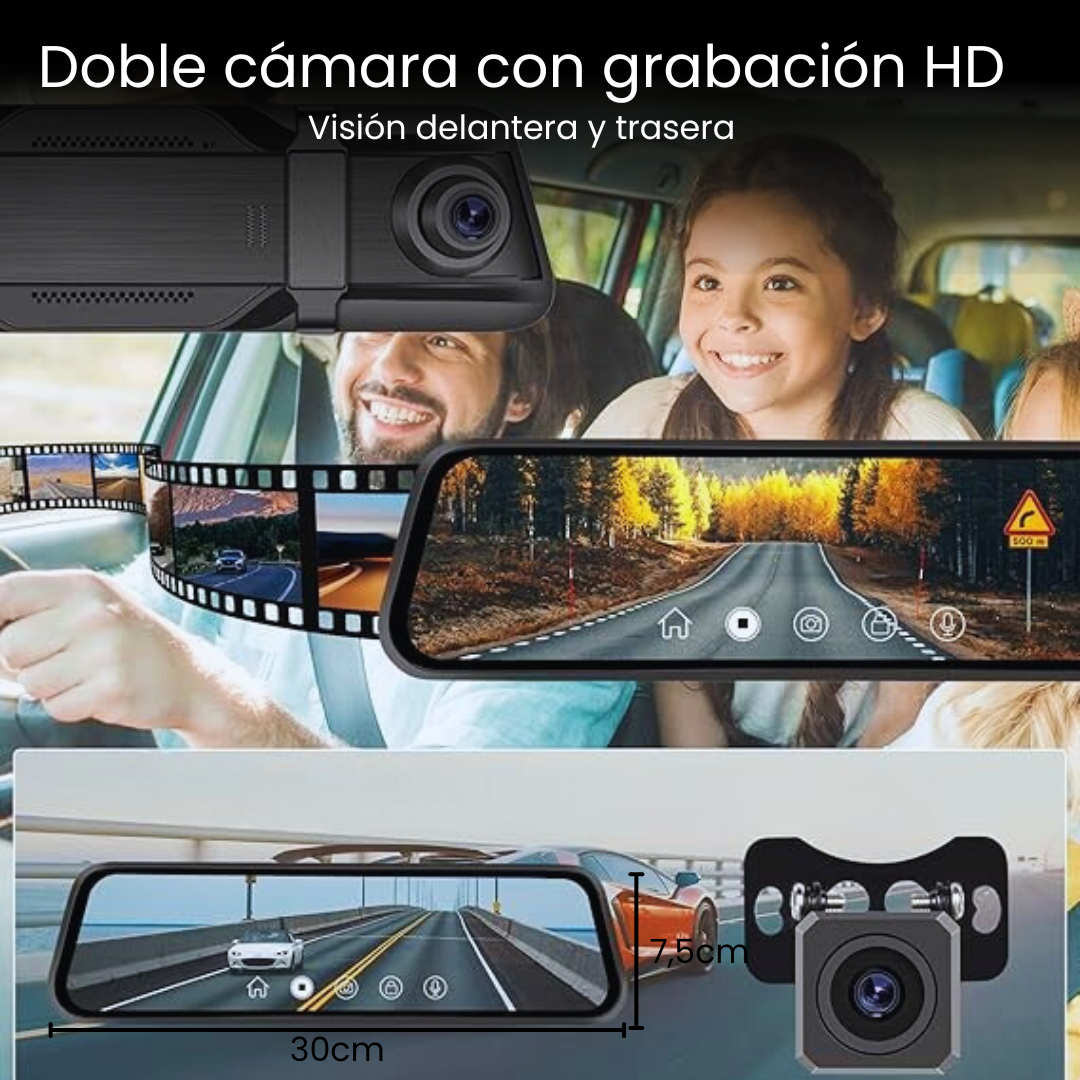 Retrovisor Voyager S2000 l Full HD Incorporado