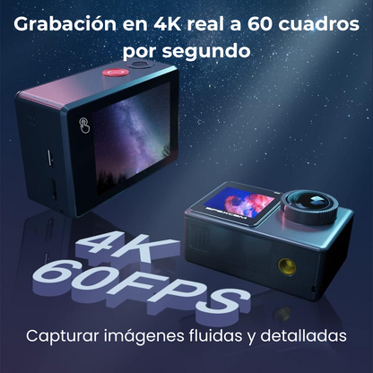 Cámara de Acción M80 Impermeable 4K/60fps