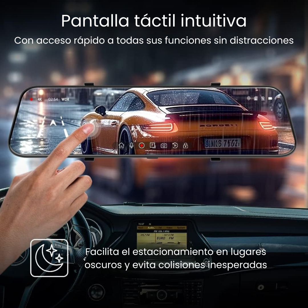 Retrovisor Voyager S2000 l Full HD Incorporado