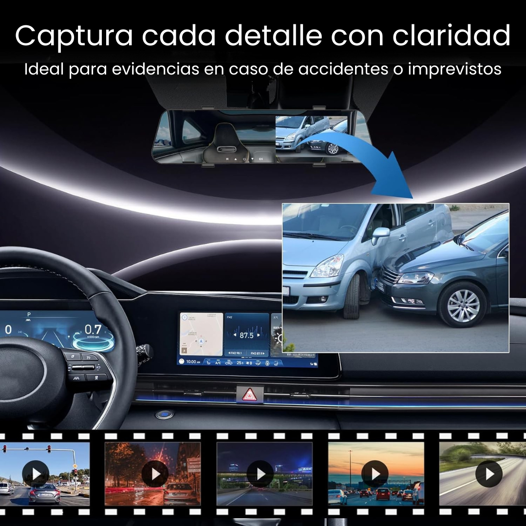 Retrovisor Voyager S2000 l Full HD Incorporado